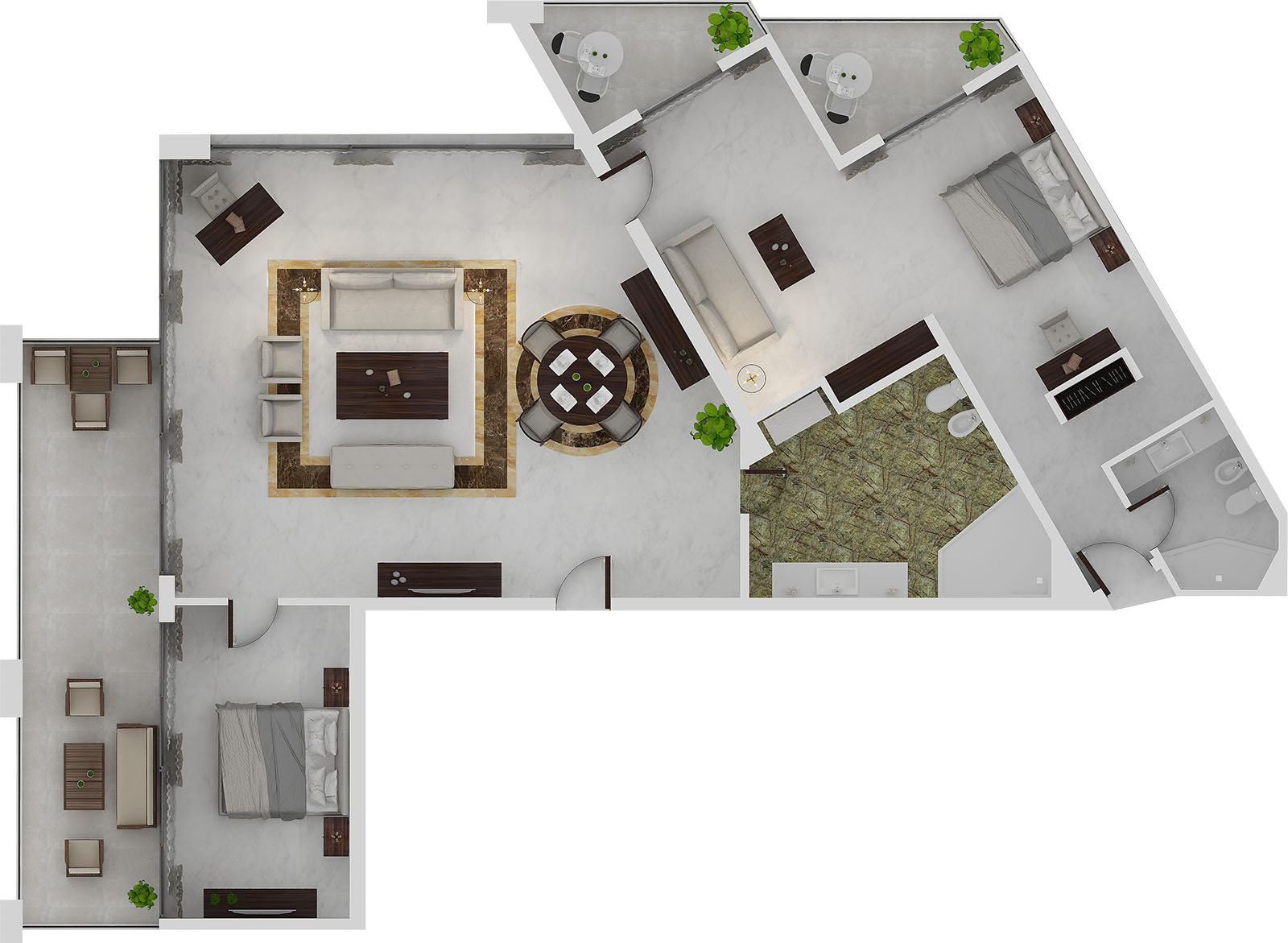 presidential suite room layout