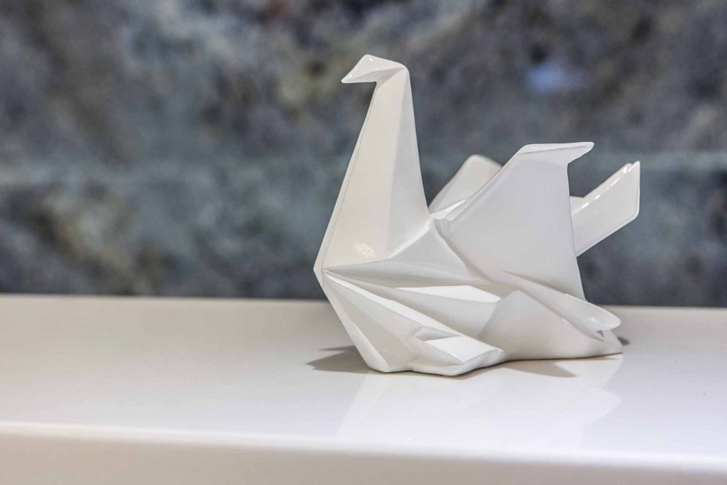 Spa - Origami bird from marble