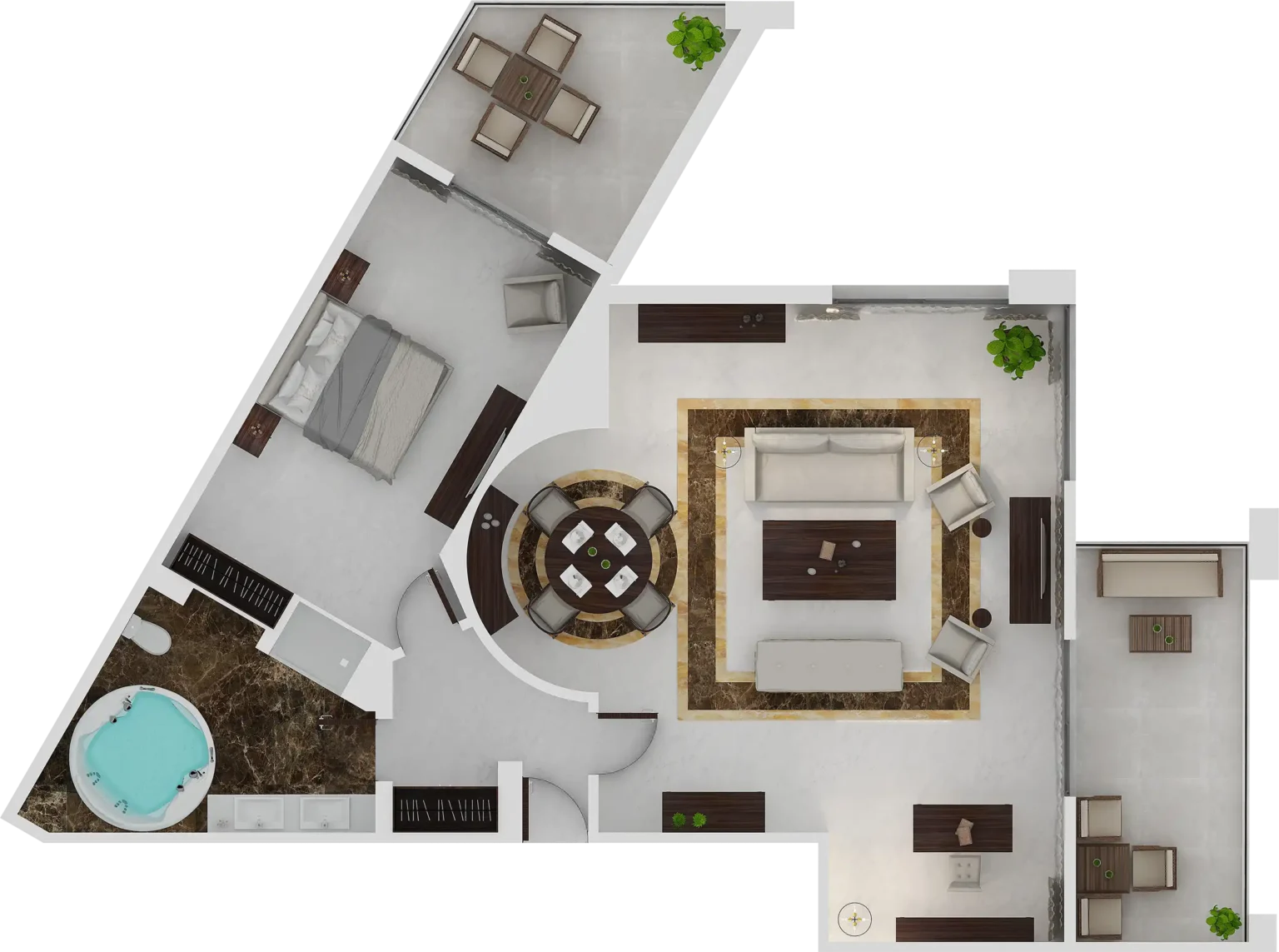 Pomegranate Suite - Floor Plan