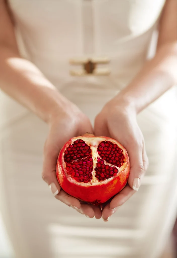 The beauty of pomegranate