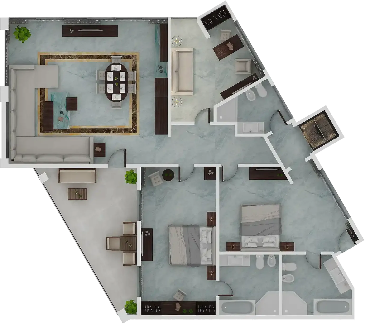 Moscow Suite - Floor Plan