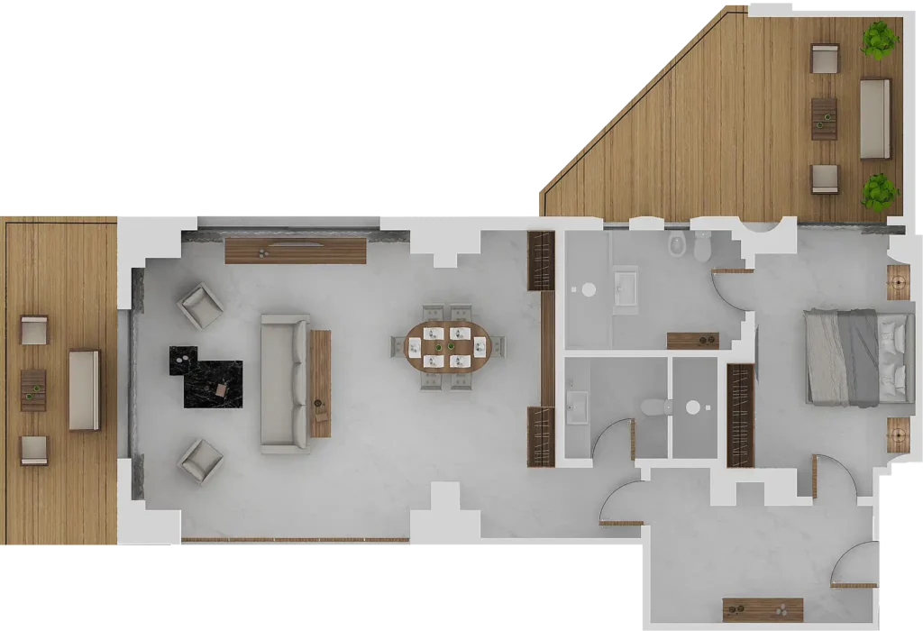 Royal Suite 626 Floor Plan