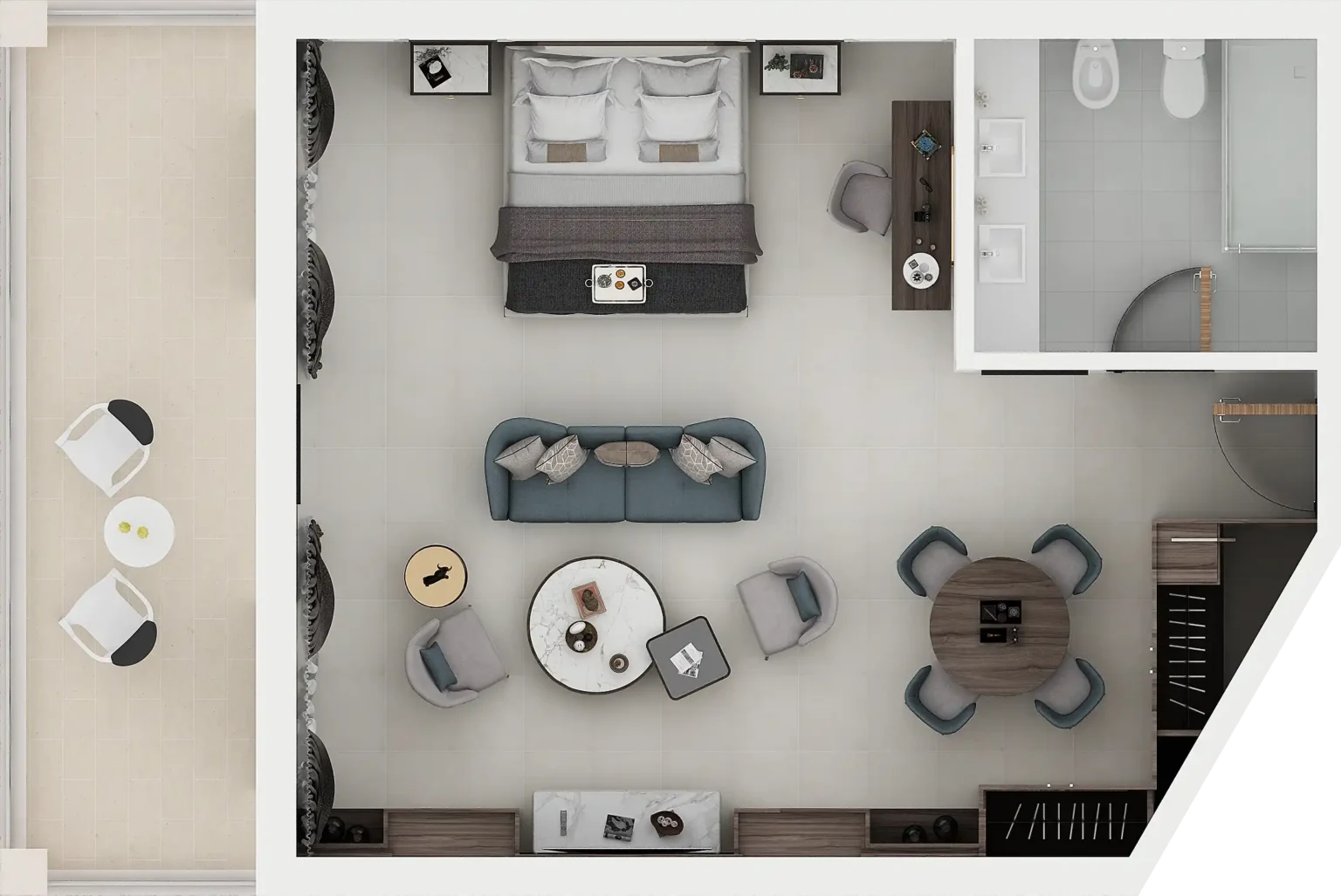 Superior Junior Suite - Floor Plan